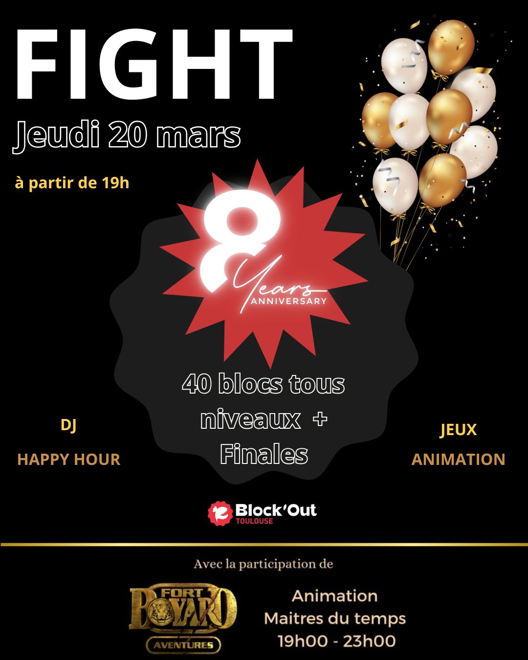 [FIGHT : Les 8 ans de B'O Toulouse ❣🥳]